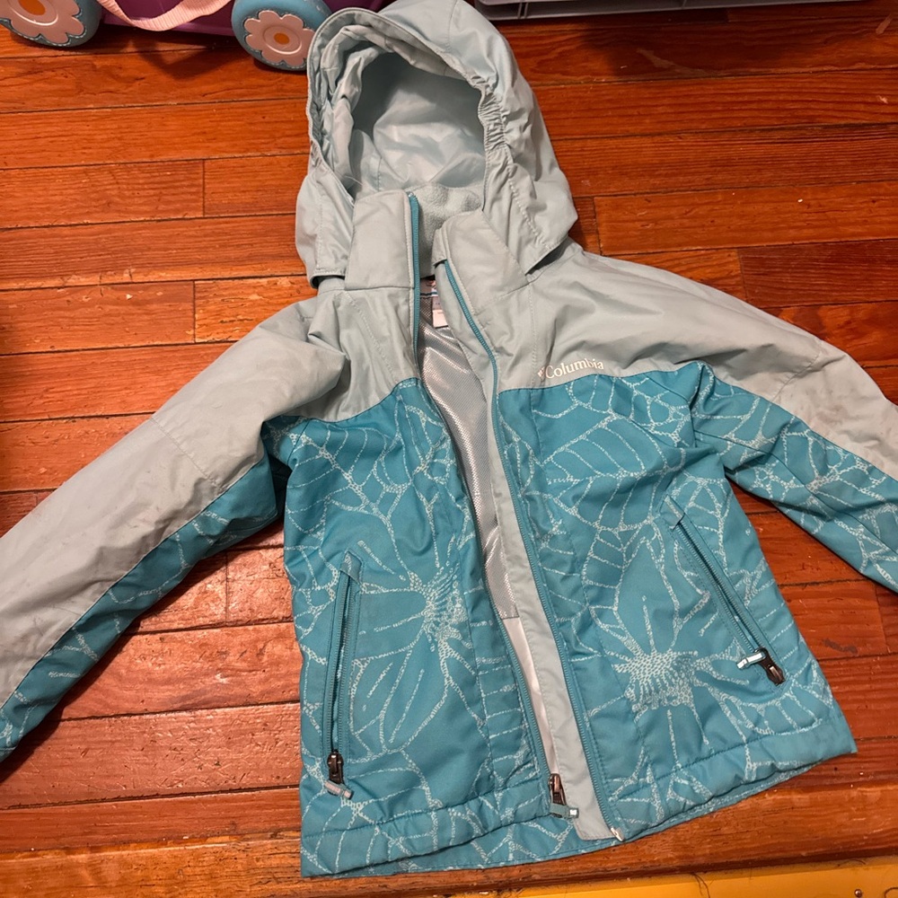 Columbia Kids Jacket - Light Blue and Teal size XXS 4-5